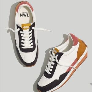 Madewell Women's Sneakers in White, Black, and Tan